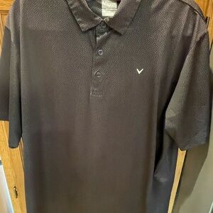 Callaway Men’s Black Golf Polo with Subtle Logo